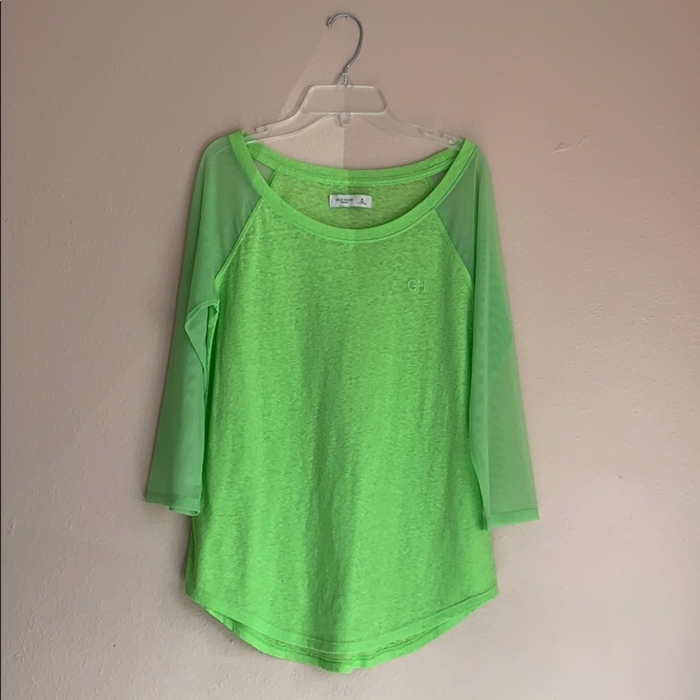 Fully Hicks beautiful lime green top
